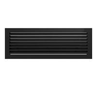 Kratki Rejilla de ventilación Rejilla de Chimenea Fresh 17cm x 49cm Negro