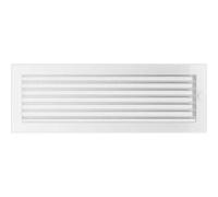 Kratki Rejilla de ventilación Rejilla para Chimenea 17cm x 49cm Blanco con persianas