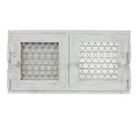 KRATKI Retro Rejilla ventilación Aire Caliente Diseño Original Estética Antigua Fácil instalación Alto 21,5cm Blanco 23,8x46cm