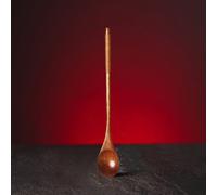 Kratom World Cuchara de madera para kratom Punto oscuro con punto claro / Sin logo