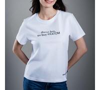 Kratom World Damn Bro Kratom Camiseta de mujer White / M