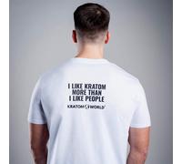 Kratom World I like Kratom more Camiseta de hombre White / XL
