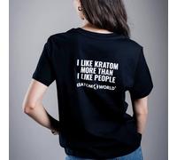 Kratom World I like Kratom more Camiseta de mujer Black / XL