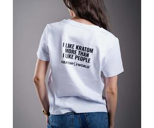 Kratom World I like Kratom more Camiseta de mujer White / XL