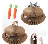 Kratzkokon, 2-In-1 Magic Organ Katzen Kratzbretter, Zur Linderung Von Katzenangst, 3-Faltbar Interaktive Pet Cat Scratch Board, FüR Den Drinnen Und DraußEn (1PC) (2PCS)