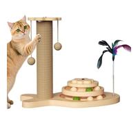 Kratzpfosten - Stabiles Sisal-Kratzspielzeug | Katzenkratzpad - Für den Innenbereich wie Wohnzimmer, Schlafzimmer, Das Zuhause, und den Außenbereich wie HOF, Hinterhof, Terrasse, Balkon, Garten