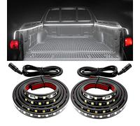 Kraumi 36W Faro Trabajo LED Camión de Plataforma Tiras LED 12V 24V 180 Leds Tiras de Luces IP68 Impermeable para luz de toldo RV, área de Carga de Camiones, luz de Puerta Lateral(2 Piezas)