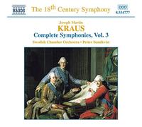 Kraus, J.M. - Joseph Martin Kraus : Intégrale des Symphonies, Vol. 3