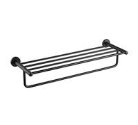 Kraus KEA-18842MB Elie - Baño de 25 3/4 Pulgadas, Negro Mate, Estante con toallero