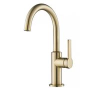 Kraus KPF-2822SFACB Oletto - Grifo de barra de cocina de una sola manija, 12 pulgadas, bronce champán antiguo