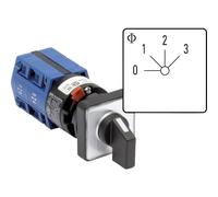 Kraus & Naimer CG4 A261-600 FS2 - Interruptor escalonado (10 A, 3 x 60°), color gris y negro