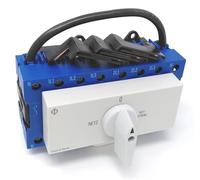 Kraus & Naimer KG41B K950 VE2 + F437 - Interruptor Conmutador con Red de Emergencia de 4 Pines, 90°, 45 mm