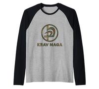 Krav Maga Combat Sport - Camiseta de Arte marcial israelí de Defensa Personal Camiseta Manga Raglan