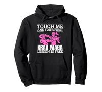 Krav Maga Lección Gratis Chica Divertida Mujer Krav Maga Sudadera con Capucha