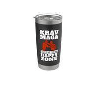 Krav Maga Me Lleva A Artes Marciales Combate Militar Krav Maga Vaso térmico de acero inoxidable de doble pared