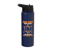 Krav Maga porque algunas personas solo necesitan una mano Stainless Steel Insulated Water Bottle