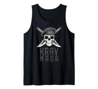 Krav Maga Skull MMA Combate Defensa Personal Camiseta sin Mangas