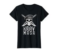 Krav Maga Skull MMA Defensa Personal Táctica De Combate Camiseta