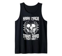 Krav Maga Tren Duro Lucha Fácil Camiseta sin Mangas