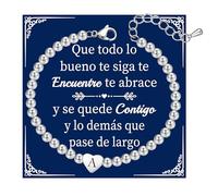 Kraven Regalos para Mujeres Pulsera de Plata con Amor Corazón 26 Letras Iniciales Regalos Creativos para Amigas Hermanas Colegas Hijas Madres Tías Esposa Navidad Cumpleaños Graduación (A)