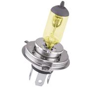 KRAWEHL - Bombilla H-4, Lámpara Halógena, Luz Amarilla y Potente, 12 V y 60/55W, Bombilla para Faros Delanteros de Coche o Moto, Luces de Cruce y Carretera, Antinieblas Delantero