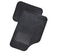 KRAWEHL - Juego de 4 Alfombras Moscú- de PVC - para Coches - Alfombrillas Delanteras y Traseras - Flexibles - Perfil Anatómico - Reverso Antideslizante - Color Negro