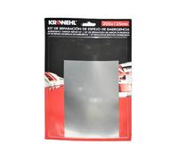 Krawehl - Lámina Adhesiva para Reparar Cristal Retrovisor de Coche, Medida 200x125mm, Kit de Reparación Emergencia Universal y Recortable, Solución Rápida para Espejo Dañado