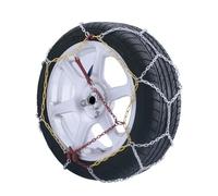 KRAWEHL - Pack de 2 Cadenas de Nieve para Coche - Cadenas 4x4 - de Metal Tipo Malla de Rombo - Eslabones de 16 mm - con Tensor Mecánico - Universal - Antideslizantes - Grupo 36