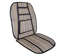Krawehl - Respaldo para el Asiento del Coche - Respaldo de Verano - Evita el Sudor - Máxima Comodidad - Fabricado en Fibra Vegetal - Compatible con Todos los Asientos - Bambú y Negro