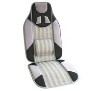 Krawehl - Respaldo para el Asiento del Coche - Respaldo de Verano - Evita el Sudor - Máxima Comodidad - Fabricado en Fibra Vegetal - Compatible con Todos los Asientos - Color Gris y Negro