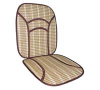 KRAWEHL - Respaldo para el Asiento del Coche - Respaldo de Verano - Evita el Sudor - Máxima Comodidad - Fabricado en Fibra Vegetal - Compatible con Todos los Asientos - Color Marrón