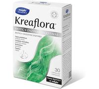 Kreaflora Biotic + Enzimas Digestivas | Con Cepas probióticas + Complejo enzimático + Bromelaína + Papaína | 30 cápsulas | 1 toma al día