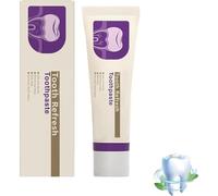 Kreain Naturaleza de la naturaleza del diente Pasta de dientes, fortalecimiento del esmalte y cuidado oral de aliento fresco, blanqueamiento, limpieza profunda, elimina las manchas (1pc)