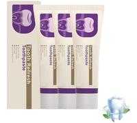 Kreain Naturaleza de la naturaleza del diente Pasta de dientes, fortalecimiento del esmalte y cuidado oral de aliento fresco, blanqueamiento, limpieza profunda, elimina las manchas (3pcs)