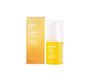 KREAM Golden Fizz - Aceite Seco Multifunción 3 en 1 | Aceite Corporal Hidratante, Aceite Facial y Aceite Capilar con Acabado Satinado (100 ml)