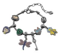 KREATIONS Coraline Llavero: Colgante de puerta y accesorios colgantes, Sello caliente de Coraline Bracelet, S