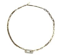 KREATIONS HIBRIDE CZ Micro Pavé Gargantilla para mujer, novia y fiesta, Klein, Metal no precioso, No es una piedra preciosa