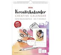 Kreativ-Kalender A4 Notiz 2026 mit Platz für Notizen - weiß - 21 x 29,7 - Do it yourself calendar A4 - datiert - Foto-Kalender - Alpha Edition: mit Platz für Notizen