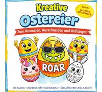 Kreative Ostereier - Malbuch Ostern für Kinder: Band 1: Lustige Gesichter | Ausmalbuch & Bastelbuch - ideales Geschenk zur Beschäftigung in der Osterzeit für Mädchen und Jungen