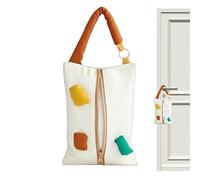 Kreative Stoff-Taschentuchbox Mit Griff - Portabler Serviettenspender Aus Baumwolle & Polyester | Weiche Taschentuch-Abdeckung Für Auto, Bad & Büro | Waschbar & Leicht Nachfüllbar, 23cm