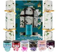 KreativeKraft Crackers de Navidad sin Explosión, Set de 6 con Velas Aromáticas en Tarro, Detalles Navideños Originales para Mesa, Decoración (Multi Velas)