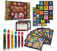 KreativeKraft Set de Bingo, Juego de Mesa para Adultos y Familia - Regalo Navidad