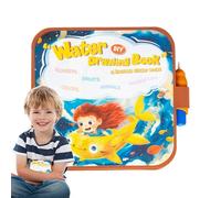 Kreatives Aquarell-Malbuch, Aquarell-Malbuch-Set - Aktivitätsbuch Mit Plantilla | Modisches Flugzeugspielzeug, Reisespielzeug 2-in-1 Mit Aufklebern Für Reiseaktivitäten para Kinder Ab 3 Jahren