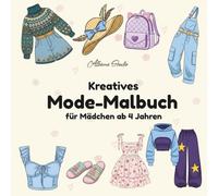 Kreatives Mode-Malbuch für Mädchen ab 4 Jahren