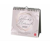Kreativkalender zum Aufstellen Glücksmomente 2027: Der Tischkalender 2027 mit Platz für all die kleinen Erlebnisse, die glücklich machen: Blanko-Kalender im quadratischen Format 16 x 16,5 cm