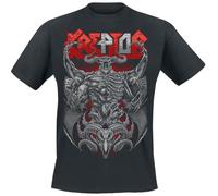 Kreator 40 Years of Thrash Hombre Camiseta Negro 100% algodón Regular