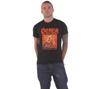 Kreator - Camiseta oficial con logotipo de Pleasure to Kill Band, color negro, Negro, M