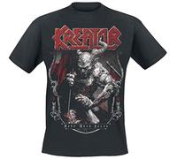 Kreator Hate Über Alles Crest Hombre Camiseta Negro L 100% algodón Regular