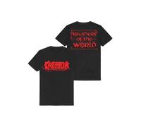 Kreator Krushers of The World Logo Hombre Camiseta Negro 100% algodón Regular