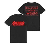 Kreator Krushers of The World Logo Hombre Camiseta Negro L 100% algodón Regular